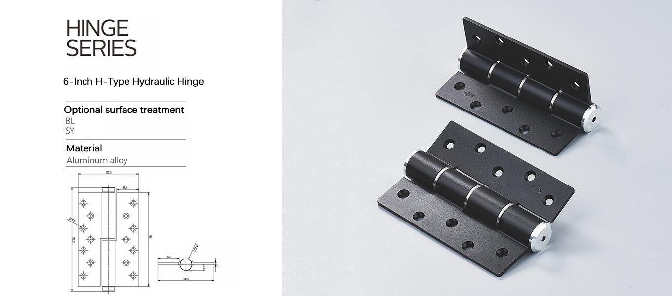 5 inch H-type hydraulic hinge