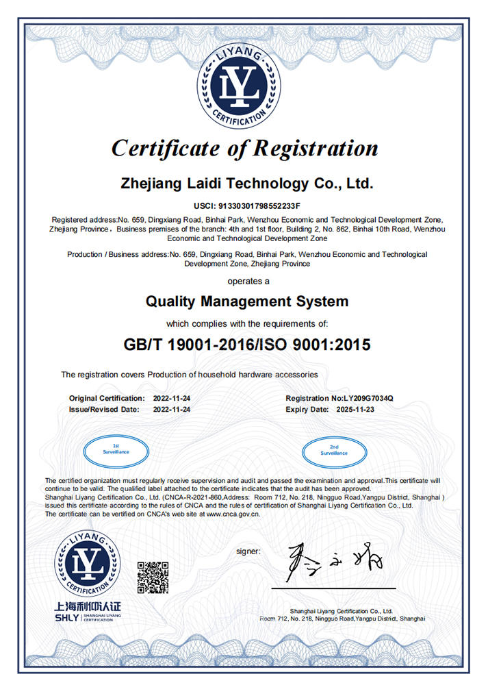 Quality Management System Certification ISO9001